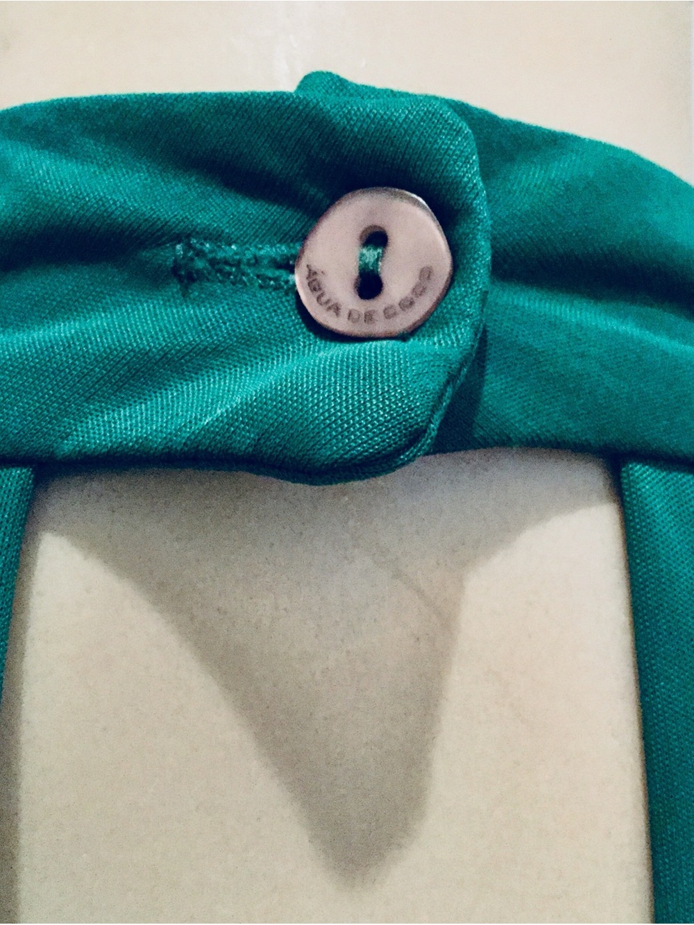 AGUA DE COCO TEAL HALTER MAXI DRESS. - Picture 5 of 10
